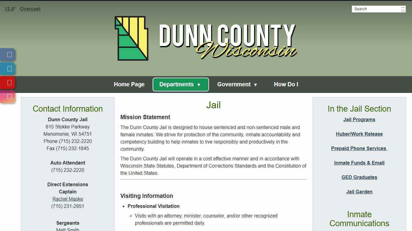 Jail - Dunn County, WI
